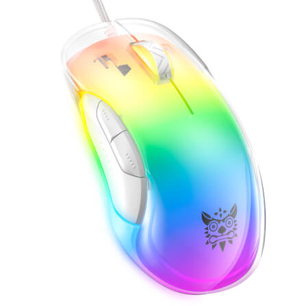 เมาส์เกมมิ่ง ONIKUMA CW925 RGB BACKLIT WIRED GAMING MOUSE - ขาว_1